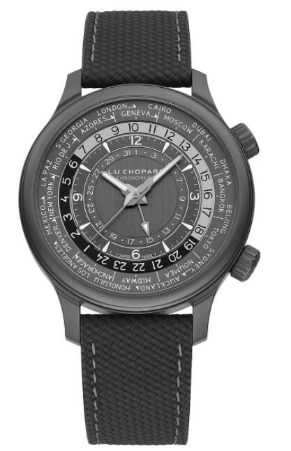 Chopard L.U.C Watch Replica Review L.U.C Time Traveler One Black 168574-3008
